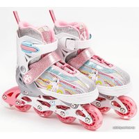 Роликовые коньки Amarobaby Unicorn AMARO-35Uni-Pi-30 (розовый, р-р 30-33)
