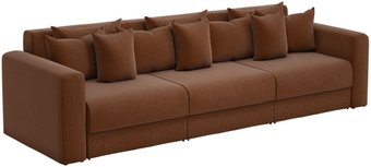 Диван Mebelico Мэдисон Long 59206 (рогожка, коричневый)