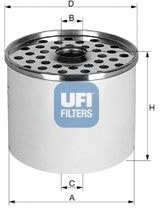 

Топливный фильтр UFI 2436000