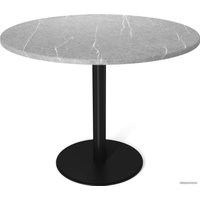 Кухонный стол Sheffilton SHT-TU43/TT 90 (черный муар/серый мрамор)