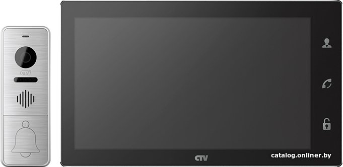 Комплект видеодомофона CTV DP4106AHD (черный)