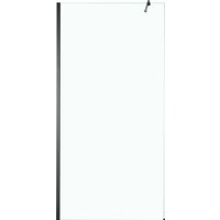 Душевая стенка Saniteco Walk-In SN-W6TB100 (100x200, прозрачное стекло, черный профиль)