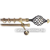 Карниз для штор Lm Decor Вираж 098 2р гладкий (антик, 2.4м)