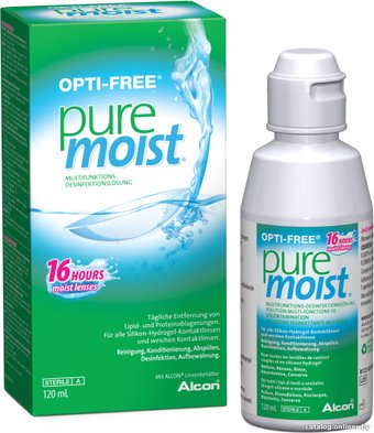 Раствор для линз Alcon OPTI-FREE Puremoist 120 мл