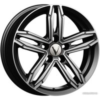 Литые диски Vector B256 16x6.5" 5x112мм DIA 57.1мм ET 41мм Алмаз черный