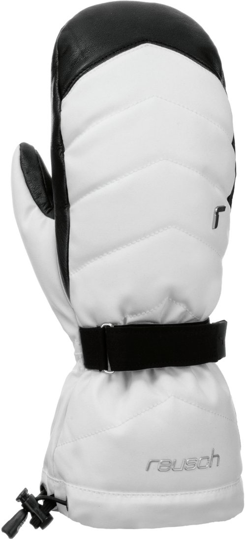 

Горнолыжные варежки Reusch Nadia R-Tex Xt Mitten 6231553-1101 (р-р 8, White/Black)
