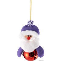 Елочная игрушка Волшебная страна Снеговик колокольчик 103196 (фиолетовый)