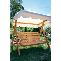 Садовые качели Сокол бай Прага 2 дуб (бежевый) в Бобруйске