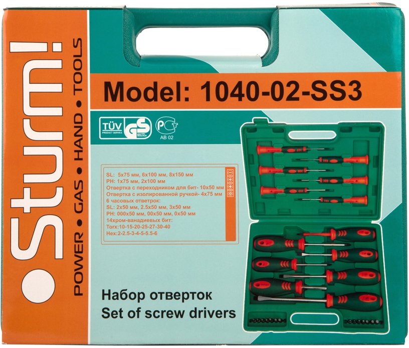 

Набор отверток Sturm 1040-02-SS3 (27 предметов)