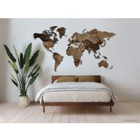 Пазл Woodary Карта мира на английском языке XL 3200