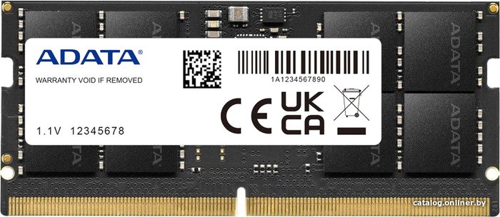 ADATA 16ГБ DDR5 SODIMM 4800 МГц AD5S480016G-S