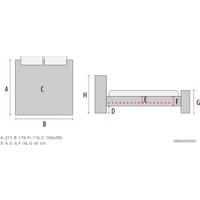 Кровать Signal Copenhagen 160x200