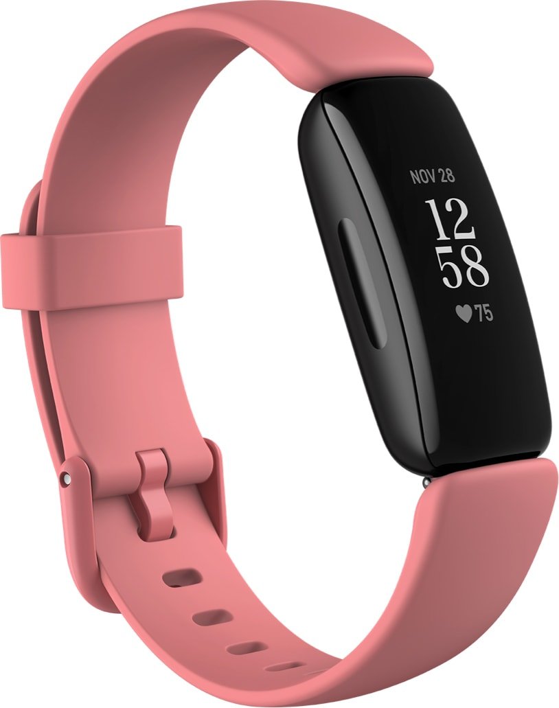 

Фитнес-браслет Fitbit Inspire 2 (черный/розовый)