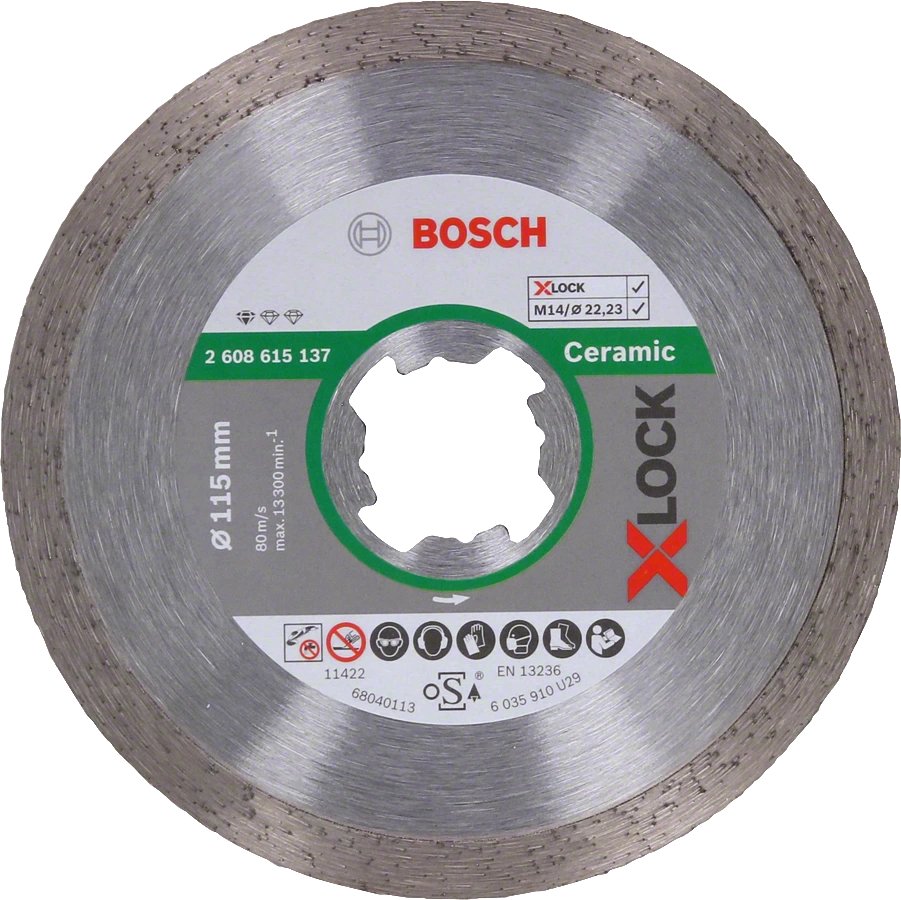 

Отрезной диск алмазный Bosch X-LOCK Standard Ceramic 2608615137