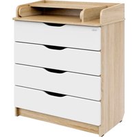 Детский комод Атон Мебель Сириус-2 Wood 804 ПВХ (дуб сонома)