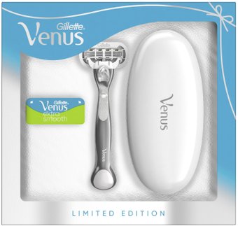 Подарочный набор Gillette Venus Platinum 2 сменные кассеты + дорожный футляр