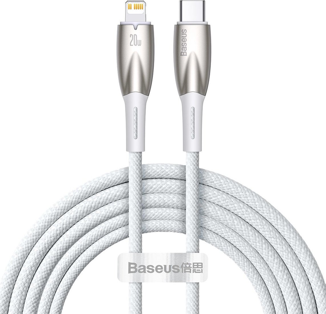 

Кабель Baseus Glimmer Series Fast Charging Data Cable 100W USB Type-A - Type-C (2 м, белый)