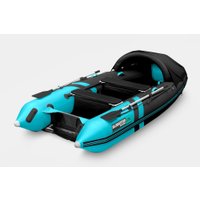 Моторно-гребная лодка Gladiator E350PRO (черный/бирюзовый)