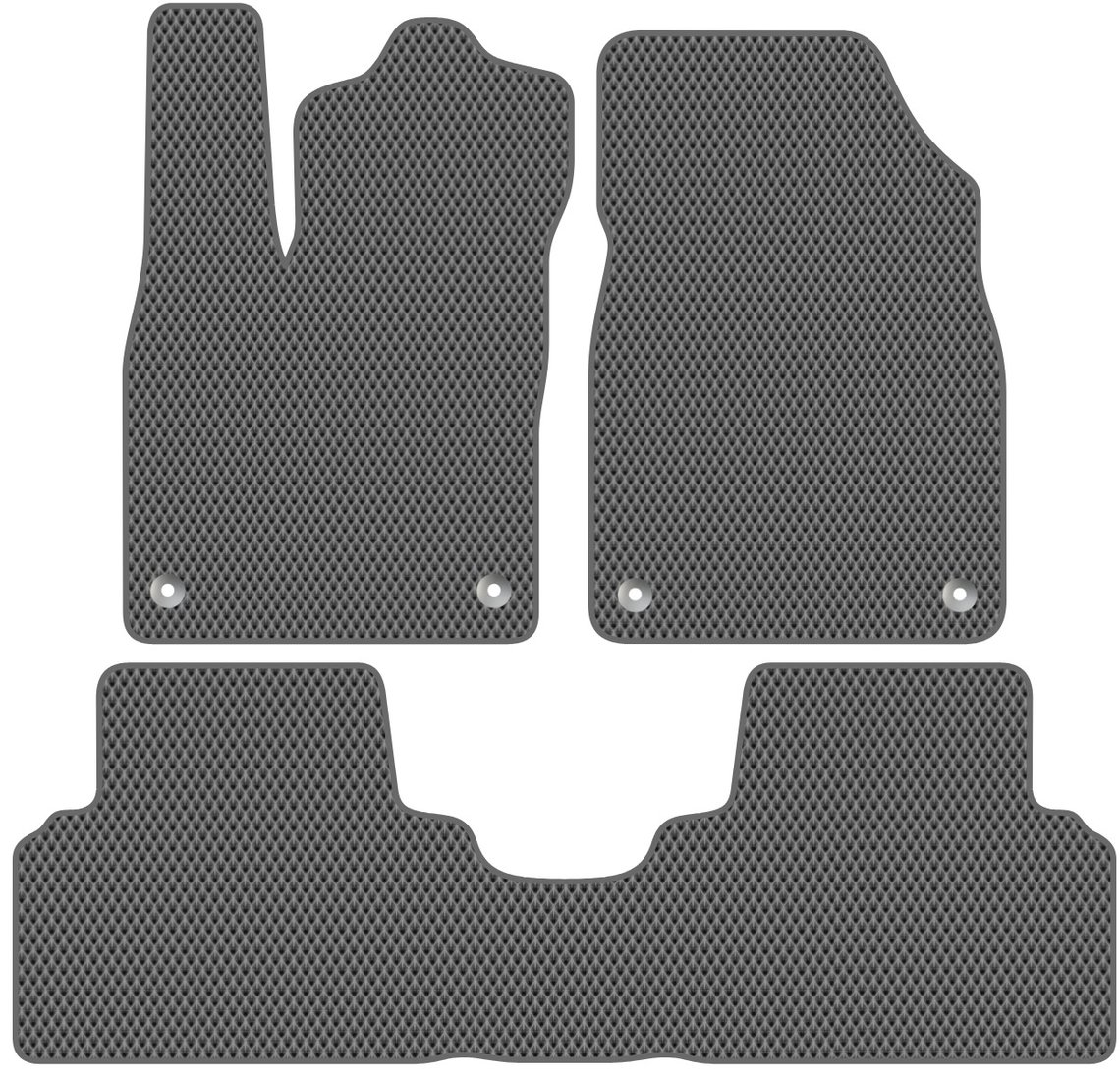 

Комплект ковриков для авто Alicosta Volkswagen ID.3 I (suv / Хэтчбек) 2019 - Н.В. (серый, ромб)