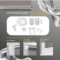 Рулонные шторы Franc Gardiner Blackout Silver 55x250 9403219745 (серый)