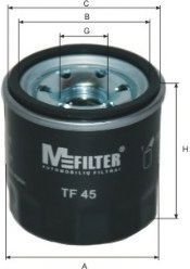 

Масляный фильтр Mfilter TF45