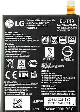 

Аккумулятор для телефона Копия LG BL-T19