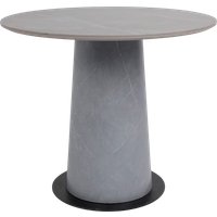 Кухонный стол Lepremo AV 2317 МДФ+керамика 900 (серый матовый Larka Grey/черный+HPL Будда)