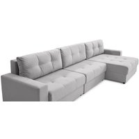Угловой диван Mio Tesoro Манчестер 292 1.5ек-1.5ек-1.5пф (841 светло-серый)