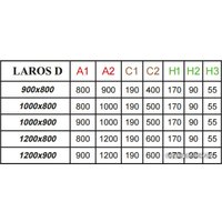 Душевой поддон Radaway Laros D Compact 90x80 [SLD8917-01]