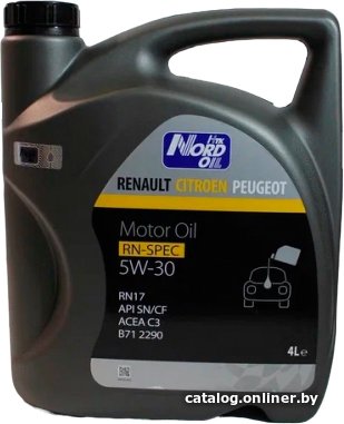 Моторное масло Nord Oil Specific Line 5W-30 Renault/Citroen/Peugeot 4л