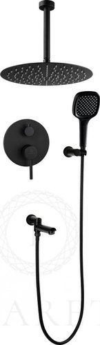 Душевая система  Filarete Roun FL1027 (Черный матовый)