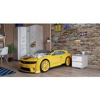 Кровать-машина Futuka kids EVO 3D Camaro 180x90 (желтый)