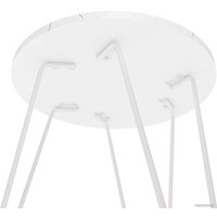 Журнальный столик Sheffilton SHT-CT79 (белый мрамор/белый муар)