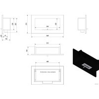 Биокамин Kratki Golf (черный, с сертификатом TUV)