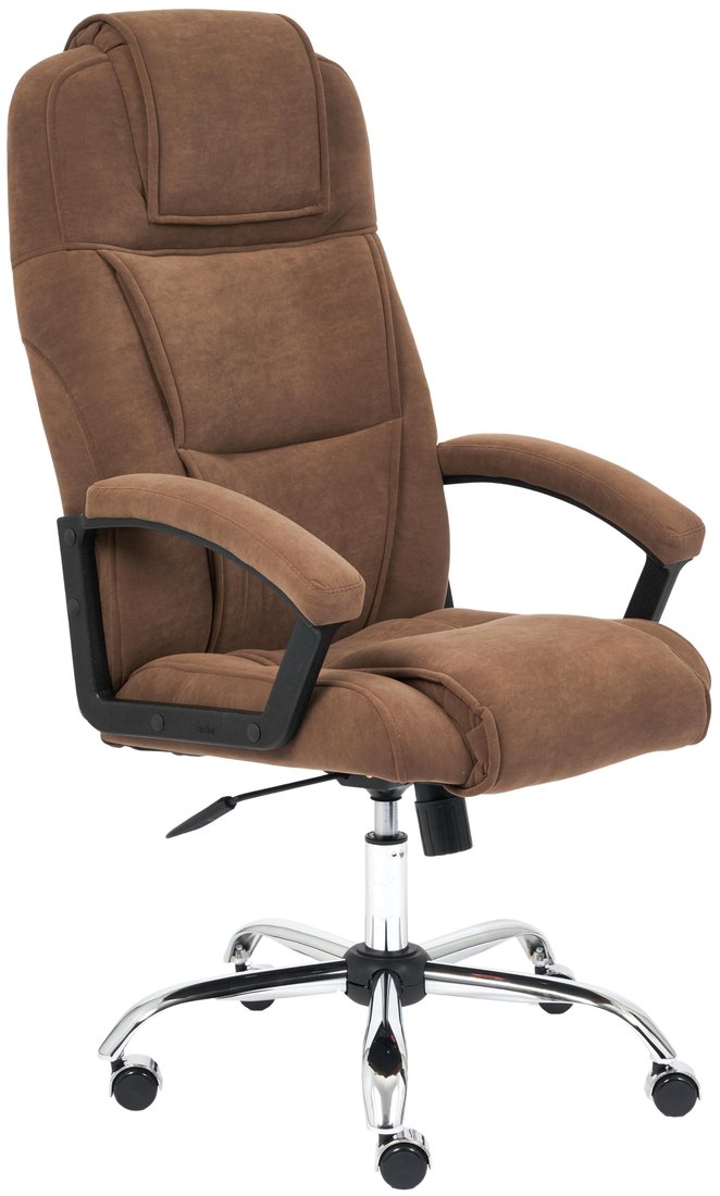 

Офисное кресло TetChair Бергамо хром (флок, коричневый)