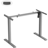 Стол с регулировкой высоты ErgoSmart Wooden Electric Desk Slim 1300х750х27 мм (скошенный край, дуб галифакс/серый) в Витебске