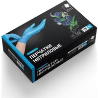 Нитриловые перчатки A.D.M Нитриловые (XL, 100 шт, голубой)