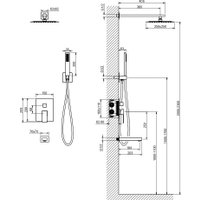 Душевая система  Aquatek Либра AQ1673CR