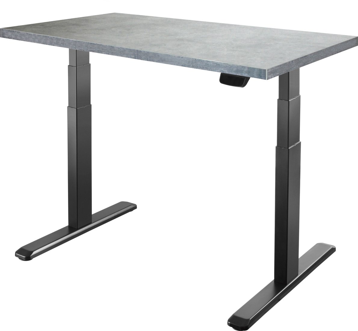 

Стол для работы стоя ErgoSmart Unique Ergo Desk 1360x800x36мм (бетон Чикаго светло-сер./черный)