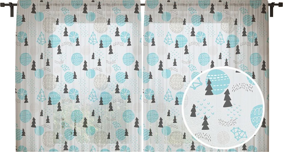 

Комплект гардин JoyArty Новогодние атрибуты tul_50936V1 (2шт, 145х180)