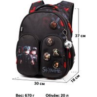 Школьный рюкзак SkyName R9-6 + брелок мячик + значки
