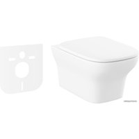 Унитаз подвесной Lavinia Boho Bristol Rimless 21010007 (чаша, пневмокрышка, шум-я)