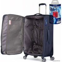 Чемодан-спиннер Mironpan 50161-2-L 76 см (синий)