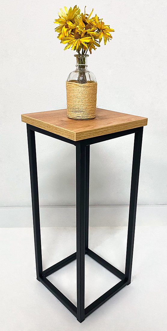 

Декоративная подставка Millwood H4H203 Л 21x21x50 (дуб золотой craft/черный)