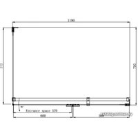 Душевой уголок Ambassador Abner 10011103R 120х80