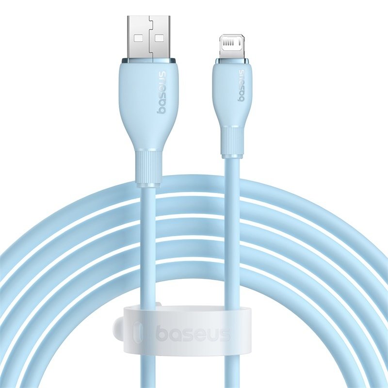 

Кабель Baseus Pudding Series USB Type-A - Lightning (2 м, голубой)