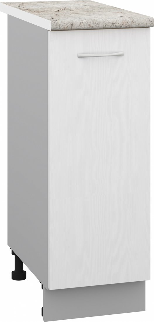 

Шкаф напольный Кортекс-мебель Корнелия Лира НШ30р (белый/марсель)