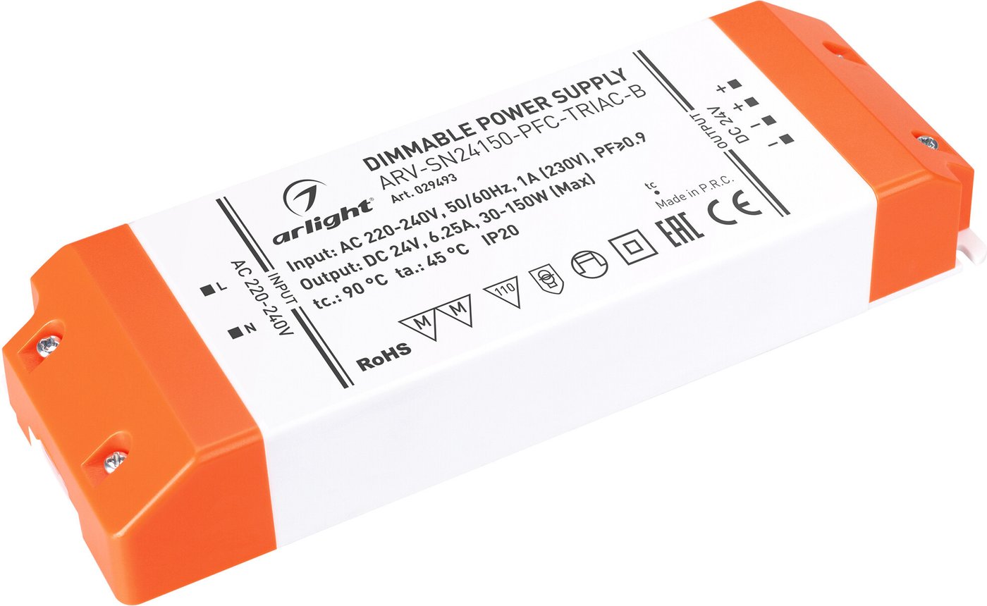 

Блок питания Arlight ARV-SN24150-PFC-TRIAC-B 029493