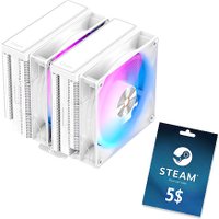 Кулер для процессора Ocypus Delta A62 WH ARGB + буклет-вкладыш на 5 для Steam (Европа, Россия)