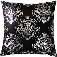 Декоративная подушка Matex Luxury Обои 14-041 (серебристый/черный)